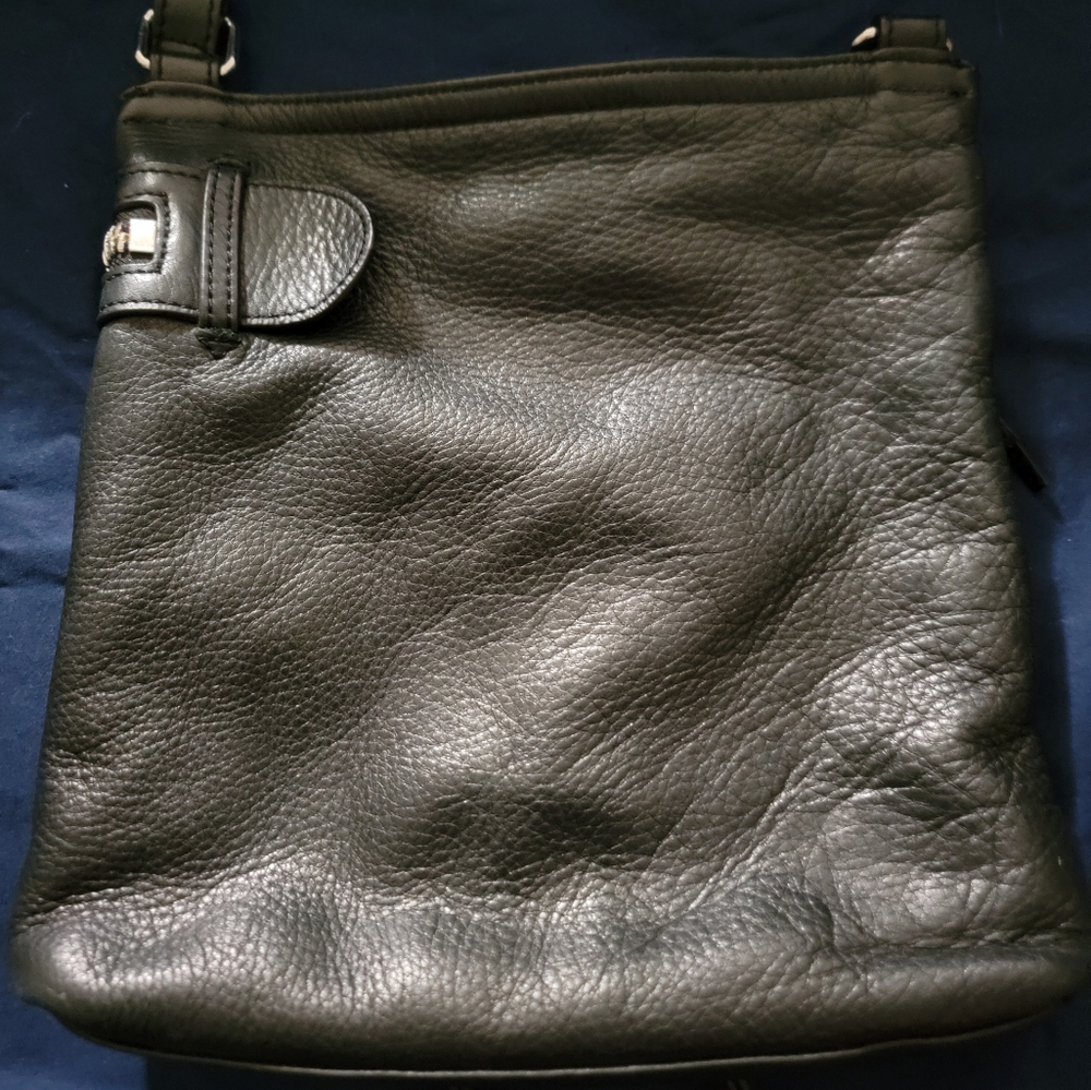 Real Black Leather Cross Body Ladies Margot New York